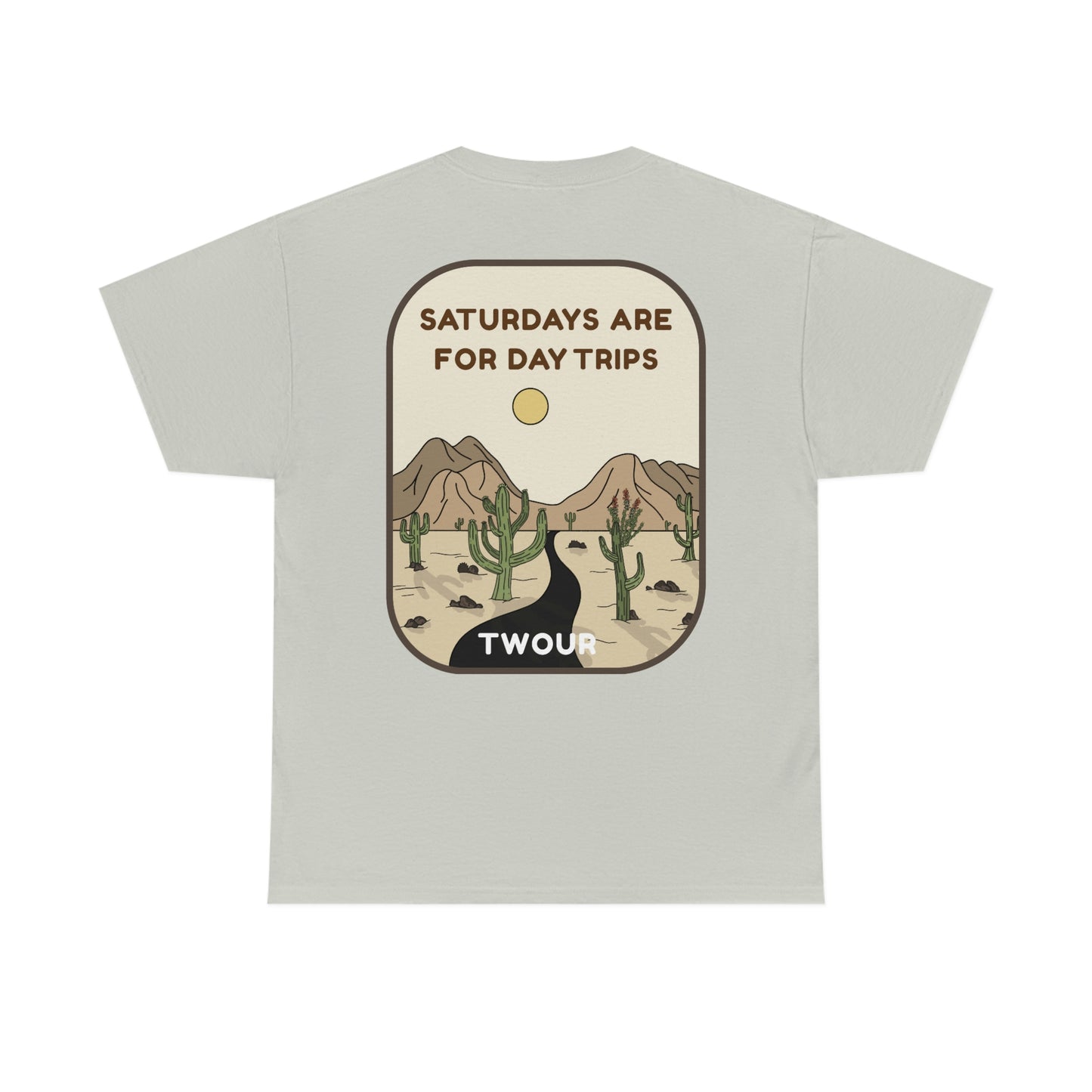 Saturdays Are For Day Trips Heavy Cotton Tee